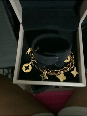 Gold Charm Bracelet - Women Jewelry
